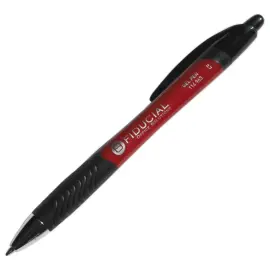 Stylo bille gel r&eacute;tractable - Grip - Ecriture moyenne - Rouge - Fiducial photo du produit