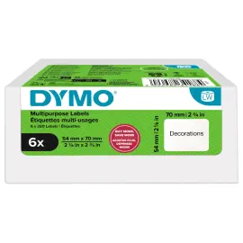 6 Rouleaux de 320 &eacute;tiquettes - 54 x 70 mm - DYMO photo du produit