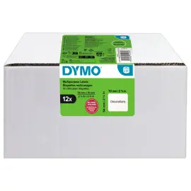 12 Rouleaux de 320 &eacute;tiquettes - 54 x 70 mm - DYMO photo du produit