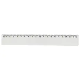 R&egrave;gle de bureau simple en plastique Eco - 20 cm photo du produit