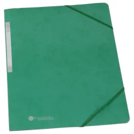 Chemise simple &agrave; &eacute;lastiques en carte - Vert - Fiducial photo du produit