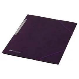 Chemise 3 rabats à élastique en carte rigide - Violet - FIDUCIAL photo du produit