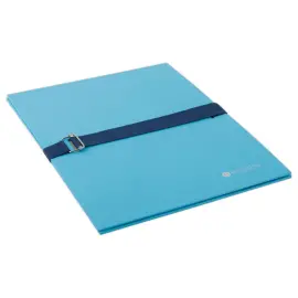 Chemise &agrave; sangle et rabat -  A4 - Bleu - Fiducial photo du produit