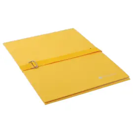 Chemise &agrave; sangle et rabat -  A4 - Jaune - Fiducial photo du produit