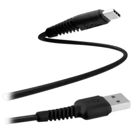 C&acirc;ble USB-C renforc&eacute; - 2m - Noir - T'NB photo du produit
