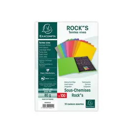 100 Sous-chemises Rock''s 80g - 22 x 31 cm - EXACOMPTA photo du produit