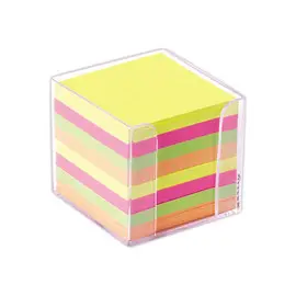 Support + bloc cube FIDUCIAL de 720 feuilles volantes assorties photo du produit