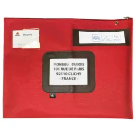 Pochette courrier 42x32 cm rouge en polyester photo du produit