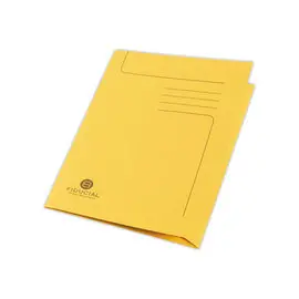 50 Chemises sous-dossier carte 2 rabats - Jaune - FIDUCIAL photo du produit