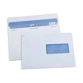 100 Enveloppes Secure blanches 16.2x22.9cm à fenêtre photo du produit