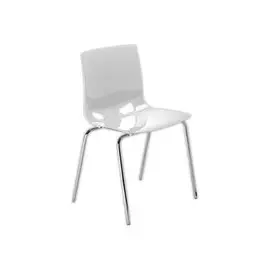 Chaise monocoque design Fondo - Blanc photo du produit