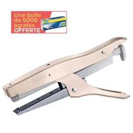 Pince agrafeuse Sp19 1/4 - rose mat - RAPID + une boite de 5000 agrafes offerte photo du produit