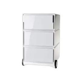 Caisson mobile blanc 2 tiroirs 2 plumiers Easybox - PAPERFLOW photo du produit