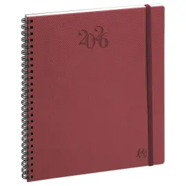 Agenda semainier  Swan - 15x17cm - Bordeaux - Janvier à décembre - EXACOMPTA photo du produit