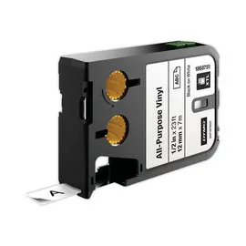 Ruban pour titreuse DYMO XTL 12mm Noir/Blanc photo du produit