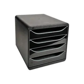 Module de classement 4 tiroirs Big boxEXACOMPTA noir/noir noir photo du produit
