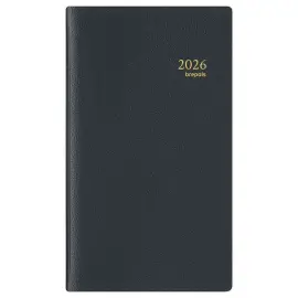 Agenda semainier  Notaplan - 9x16 cm - Noir - Janvier à décembre - BREPOLS photo du produit