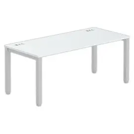 Bureau BRUXELLES 180 x 80 gris - pieds aluminium photo du produit