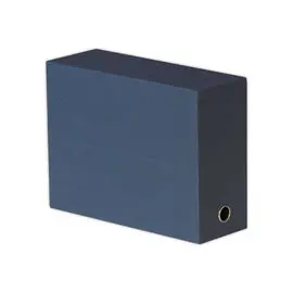 Boîte de transfert toilée dos 12 cm bleu fonce photo du produit