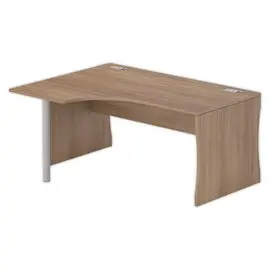 Bureau BUDAPEST compact retour à gauche noyer L160 photo du produit