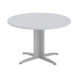 Table réunion ronde diam. 116cm gris/aluminium photo du produit