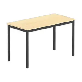 Table polyvalente rectangulaire 120 x 60 hêtre / noir photo du produit
