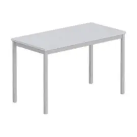 Table polyvalente rectangulaire 120 x 60 gris / aluminium photo du produit