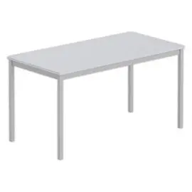 Table polyvalente rectangulaire 140 x 70 gris / aluminium photo du produit