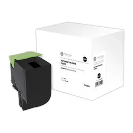 Toner remanufacturé éq. LEXMARK 70C20K0, LEXMARK 70C2HKE, LEXMARK 70C2HK0 - Haute capacité - Noir photo du produit