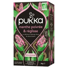 Pukka Infusion Menthe Poivr&eacute;e et R&eacute;glisse 20 sachets photo du produit