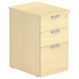 Caisson de bureau - 3 tiroirs - Hêtre - Profondeur 60 cm photo du produit