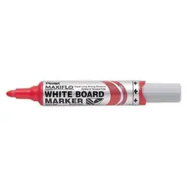 Marqueur PENTEL Maxiflo - Pointe largeogive pour tableaux blancs rouge photo du produit