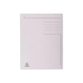 50 Chemises 3 rabats carton 280 g - Format A4 - gris - EXACOMPTA photo du produit