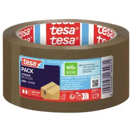 Rouleau d'adhésif Havane ECO STRONG - 66 m x 50 mm - TESA photo du produit