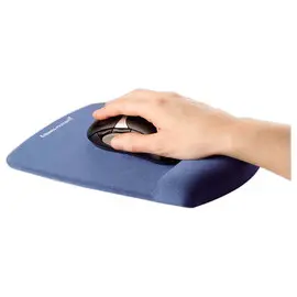 Tapis de souris - Repose poignet PlushTouch - Bleu - FELLOWES photo du produit