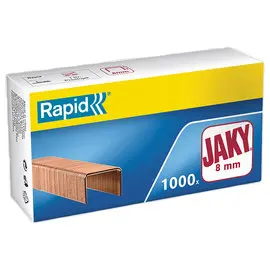 1000 Agrafes cuivrées 8 mm Jaky - RAPID photo du produit