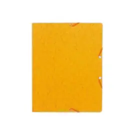 10 Chemises à élastiques sans rabats - carte 360g - jaune - EXACOMPTA photo du produit