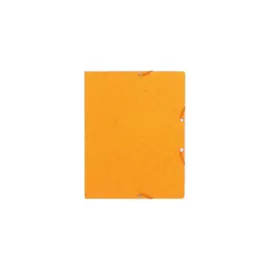 10 Chemises &agrave; &eacute;lastiques sans rabats - carte 360g - jaune - Exacompta photo du produit