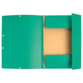 10 Chemises 3 rabats &agrave; &eacute;lastiques - Dos 1,5 cm - Assortis - Exacompta photo du produit
