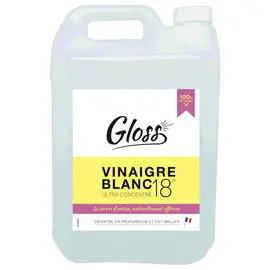 Vinaigre blanc liquide ultra concentré 18° - 5L - GLOSS photo du produit
