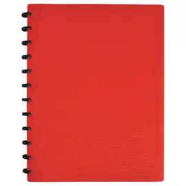 Prot&egrave;ge-documents modulable VARIOZIP - 30 poches  - rouge - Oxford photo du produit