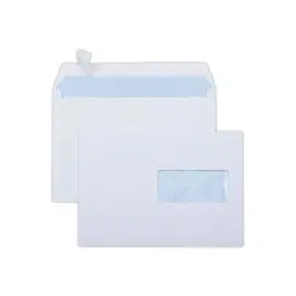 500 Enveloppes blanches avec fenêtre - 80 g - 162 x 229 mm - GPV EVERYDAY photo du produit