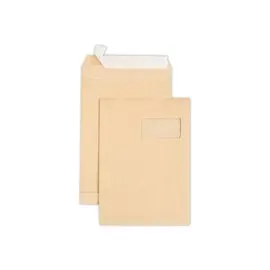 250 Pochettes kraft siliconées avec fenêtre - 229 x 324 mm - IPC BONG photo du produit