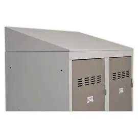 Coiffe inclinée pour vestiaire L.90cm,coloris gris photo du produit