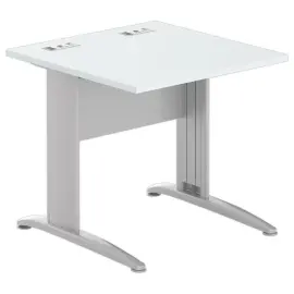Table 80 x 80 gris - pieds aluminium photo du produit