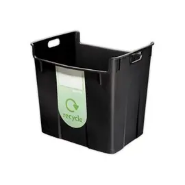 Corbeille à papier - 40L - Noir - LEITZ photo du produit