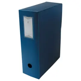 Bo&icirc;te de classement  en polypropyl&egrave;ne - Dos 10 cm - bleu - Fiducial photo du produit