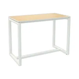 Table haute Easydesk - 150 x 75 cm - Pied blanc et plateau hêtre - PAPERFLOW photo du produit
