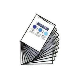 10 Poches à pivot antimicrobiennes INOX noir photo du produit