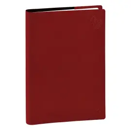 Agenda semainier AFFAIRES RECYCLE ML Eunoia - 10x15 cm - Rouge bordeaux - Janvier &agrave; d&eacute;cembre - QUO VADIS photo du produit